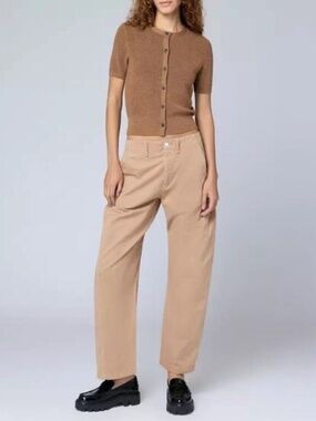 rag & bone Jones Pant Khaki Wide Barrel Leg relaxed chino size 6